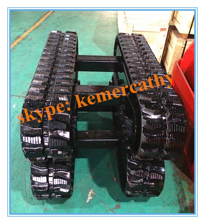 rubber track undercarriage with load capacity 1 ton